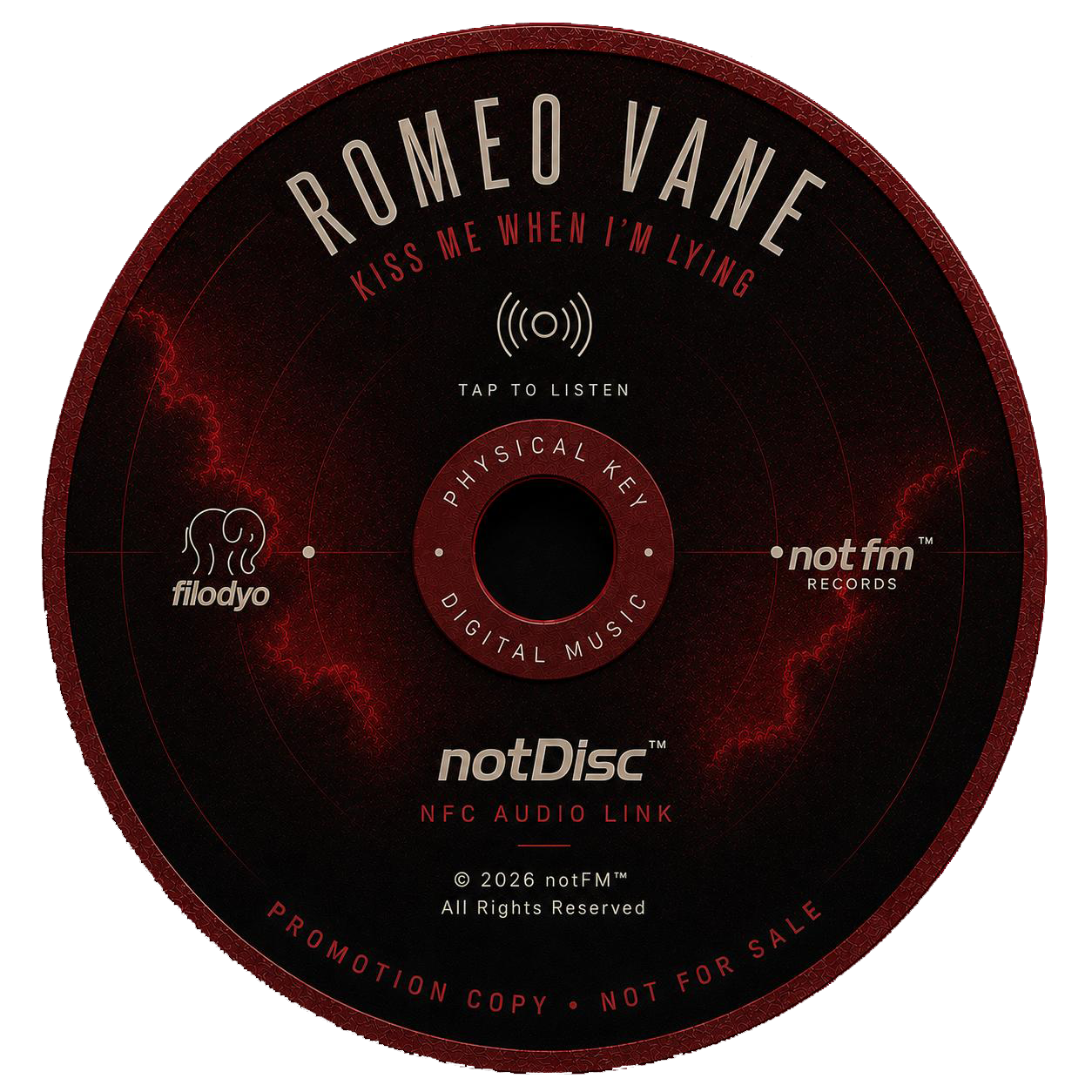 Romeo Vane notDisc örnek tasarım